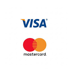 Logos de paiement sécurisé Visa Mastercard
